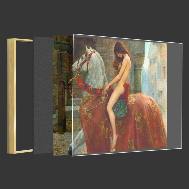 Winston Porter Lady Godiva Framed On Canvas by John Collier